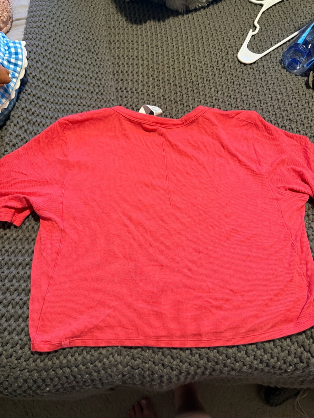 lululemon Hold Tight Straight- Hem Cropped T-Shirt- GLAZED PINK- Size 14